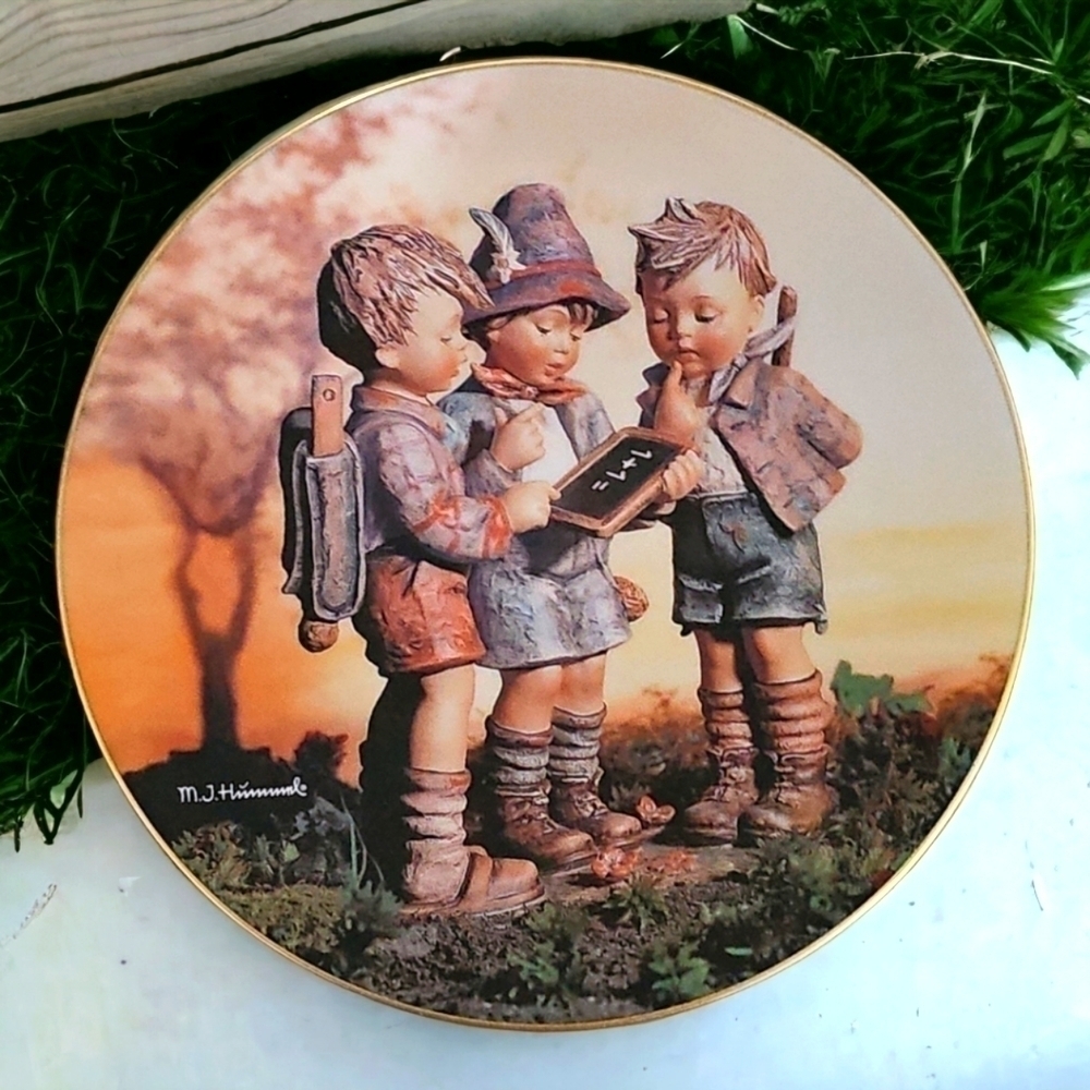 MJ Hummel Unser erster Schultag wird in der Collection Gobel porcelain plate 8…